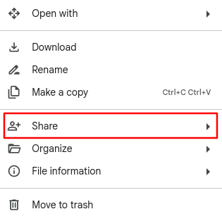 Sharing Google Drive Video